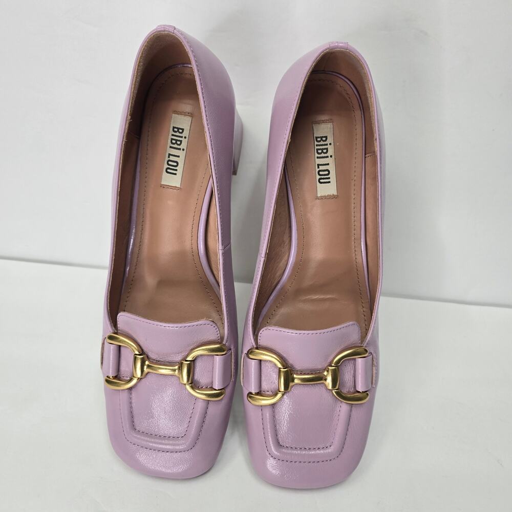 BIBI LOU VALENCIA HEELS SQUARE TOE, SIZE 39
